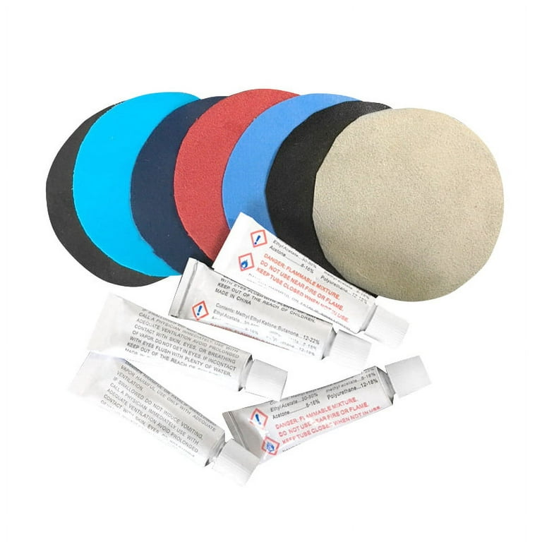Repair Kit for Comfort Plush Airbed | Vinyl Glue | Gray Vinyl Patches