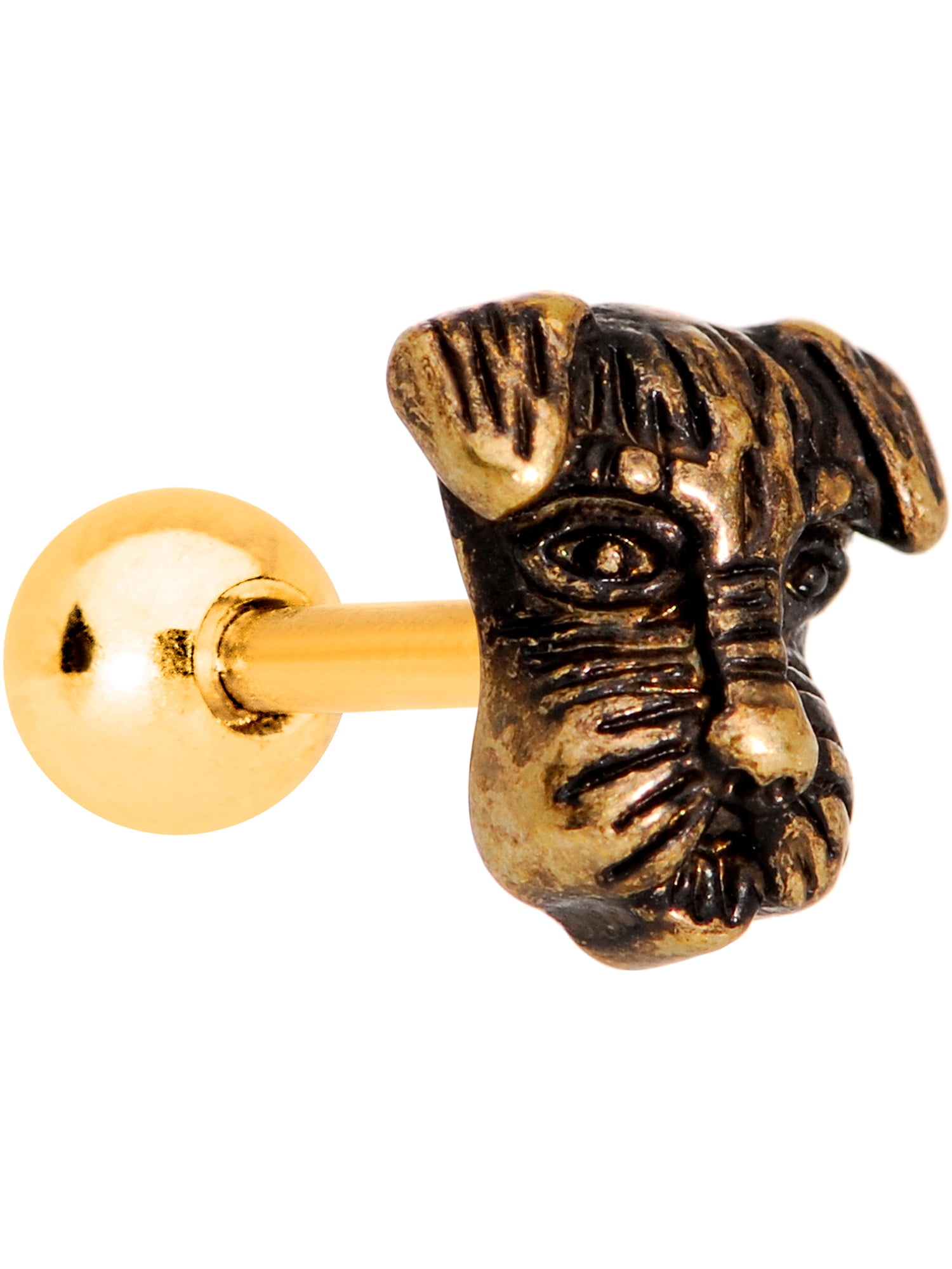 Body Candy Body Candy Gold PVD Steel Your Best Friend Scottie Dog