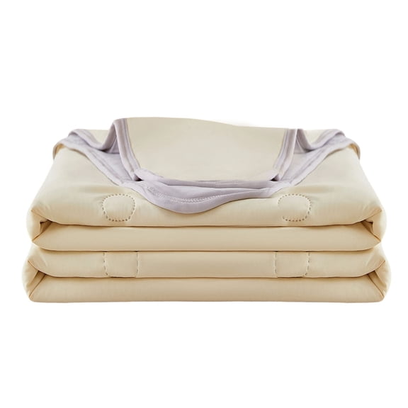 Cooling Throw Blanket for Couch,Double-Sided Cooling Blankets for Hot Sleepers, Lightweight Ice Cool Blanket to Relieve Hot Flashes,Breathable Bed Cold Blankets for Sleeping,39.37''x59''(Beige)