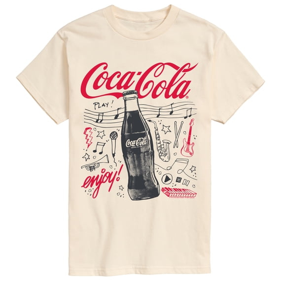 Coca-Cola - Music Doodles - Men's Short Sleeve Graphic T-Shirt
