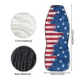 thumbnail image 5 of ZIATUBLE American Flag Front Seat Cover Set Dog Paw Vehicle Seat Protector Car Cover Fit for Cars Sedan SUV 2 Pcs Breathable Driver Seat Covers Auto Interior Accessory for Women for 4th of July, 5 of 7