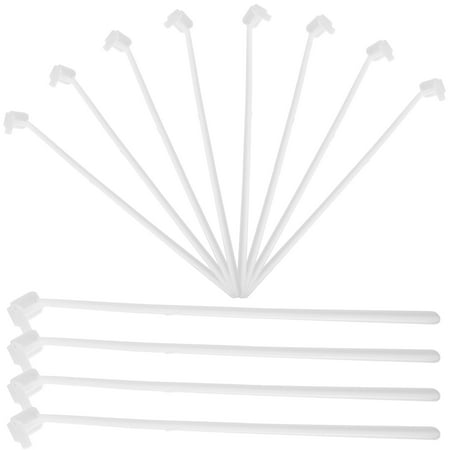

24 Pcs Flagpole Stand Suction Cup Hooks Decor Mount Car White Plastic