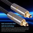 thumbnail image 3 of 1/1.5/2/3/5M Cable de audio óptico digital Cable coaxial Toslink SPDIF chapado en oro, 3 of 5