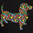 thumbnail image 3 of CafePress - Dachshund Polka Dots Men's Fitted T Shirt (Dark) - Men's Fitted T-Shirt, 3 of 4
