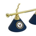 thumbnail image 2 of United States Navy 3 Shade Billiard Light with Brass Fixture, 2 of 5