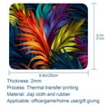 thumbnail image 5 of Frond Printed Square Mousepad Desk Pad Desk Mat, 8.3x9.8 Inch, Non-Slip Rubber Bottom, Suitable for Office and Gaming, 5 of 6