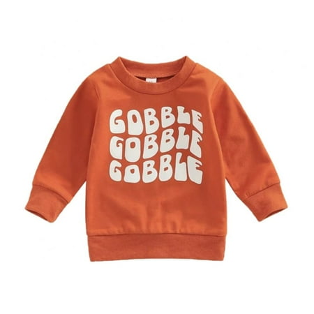 

SYNPOS Baby Fashion Sweater Girls Fashionable Sweater Lettering Christmas Tops 1-2Y Alphabet Printed Christmas Sweater