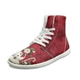 thumbnail image 6 of FUIALDOLG Hightop Sneakers for Women Comfort Wide Toe Box Barefoot Shoes Christmas Wnowman Walking Shoes, 6 of 7
