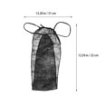 thumbnail image 2 of 100 Bragas sauna desechables tipo tanga para mujer, de tela no tejida, color negro., 2 of 7