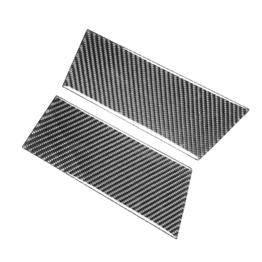 Korlot Gloss Black Carbon Fiber Style Car Window Pillar Trim Cover For Nissan 370Z (4-Piece Set)