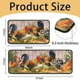 thumbnail image 2 of Rooster Kitchen Rugs Set 2Pcs Non Slip Washable Kitchen Floor Rug and Mat Rooster Chicken Theme Kitchen Mat for Farmhouse Style Kitchen Floor Decor 17"x47"+17"x30", 2 of 6