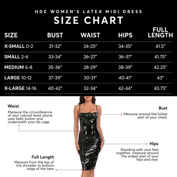 Hde Women's Latex Midi Bodycon Dress Party Balconette Dresses White XS