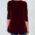 thumbnail image 3 of Women Sequin Party Tunic Tops Long Sleeve Casual T-Shirt Blouse O Neck Clothing, 3 of 9