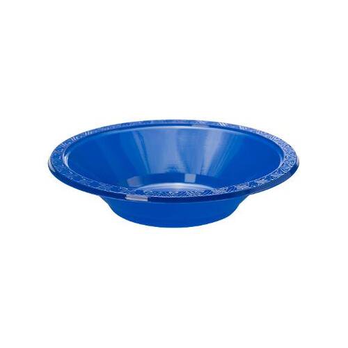 12 Oz. Dark Blue Plastic Bowls 8 Ct.