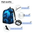 thumbnail image 4 of Lsque Ice Blue Fire Wolf Pattern Canvas Daypack, Durable Backpack, High-quality Versatile Backpack,Vintage Compact Backpack-Small, 4 of 6
