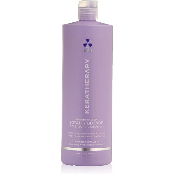 Keratherapy Keratin Infused Totally Blonde Violet Toning Shampoo, 33.8 fl.oz