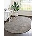 thumbnail image 3 of Unique Loom Solo Solid Plush Kids Modern Rug 5' x 8' Oval Gray, 3 of 4