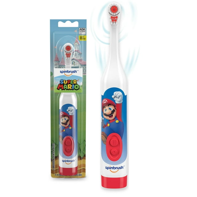 Cepillo de dientes eléctrico con batería Spinbrush Super Mario Kids