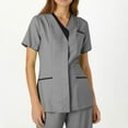 thumbnail image 4 of Womens Scrubs Plus Size, 2025 Summer Essential Healthcare Professional Workwear Breathable Compliant Nurse Uniform for 12-Hour Shifts Wrinkle-Resistant Hospital Set Odor Grey M, 4 of 4