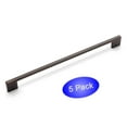 thumbnail image 1 of 5 Pack - Cosmas 11244-224ORB Oil Rubbed Bronze Modern Cabinet Hardware Handle Pull - 8-7/8" Inch (224mm) Hole Centers, 1 of 1