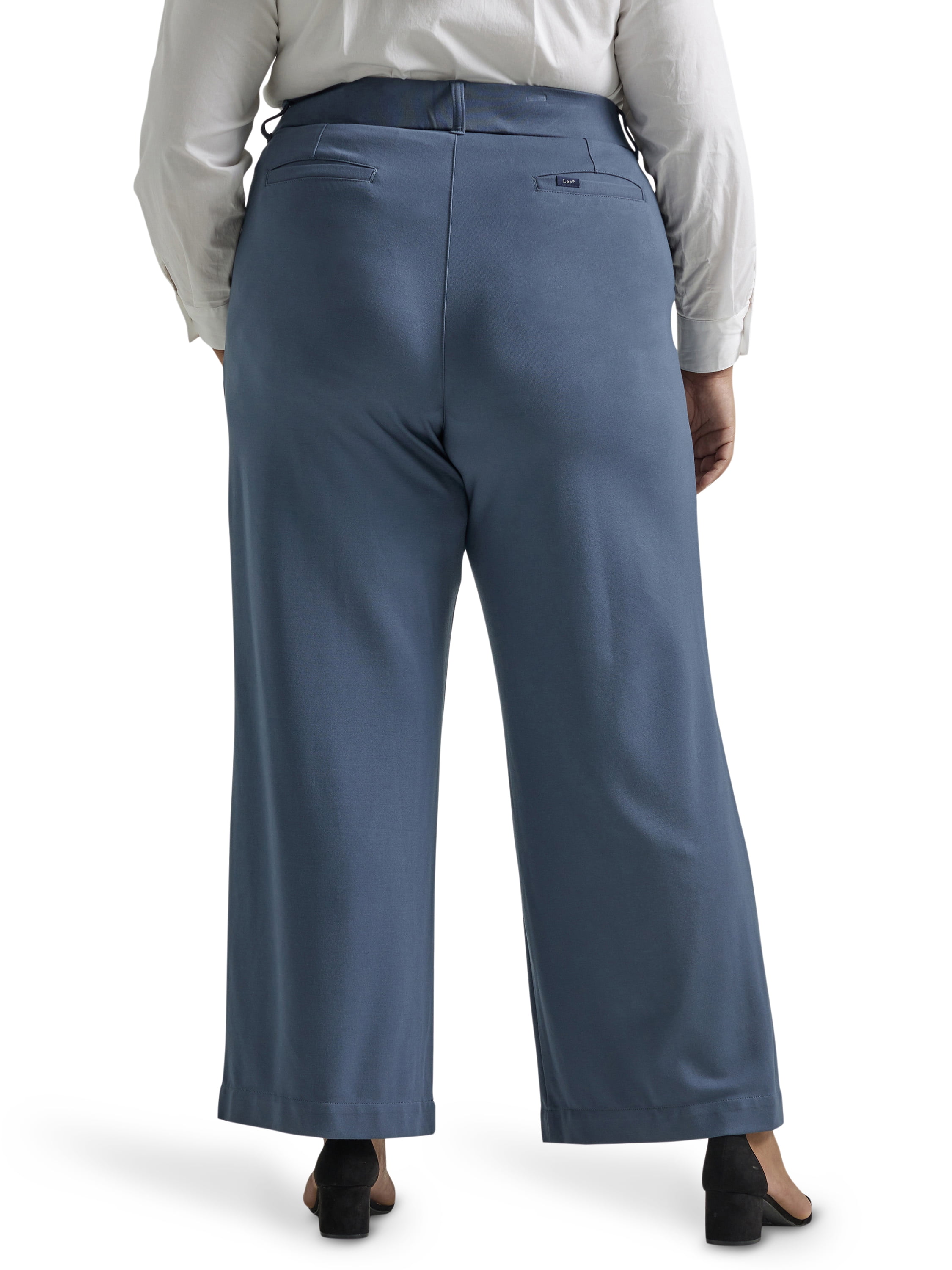 Lee® Women's Plus Pull-On Comfort Waist A-Line Knit Pant