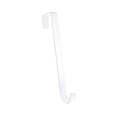 hulanddfd 12" Clear Wreath Hanger, Christmas Wreaths Holders for Hanging Decorations Over the Door Hooks Slim Hangers Organizer for Home and Indoor Outdoor Decor