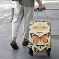 thumbnail image 3 of Beige Butterfly Moth Pattern Luggage Cover Fashion Suitcase Cover Baggage Covers Fit 25-28 Inch Luggage (Go Travel), 3 of 5