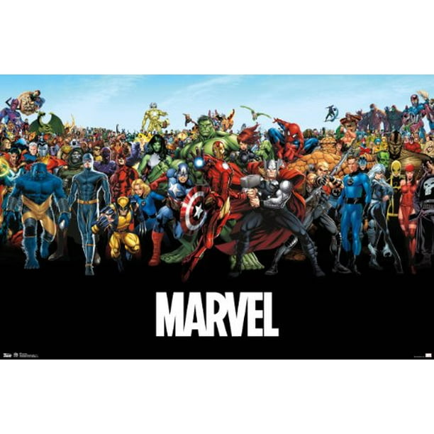 Marvel Comics The Lineup Wall Poster 34" x 22.375"