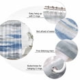 thumbnail image 6 of Blue Gray White Waterproof Fabric Shower Curtain,Modern Abstract Mottled Aesthetic Waterproof Fabric Shower Curtain for Bathroom Curtains Bathtubs Hotel Shower Curtains with 12 Hooks Extra Long 72x96, 6 of 8