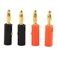 thumbnail image 3 of High Quality 4Mm Banana Plug Male Connector Gold Audio Speaker Wire Cables 4Pcs, 3 of 8