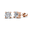 Rose Gold, variant on Cate & Chloe Mia 18k White Gold Plated Stud Earrings with 2ct Simulated Diamonds Gift for Women