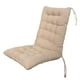 thumbnail image 2 of Cojín para silla de comedor, cojín para asiento, respaldo alto, con lazos, cojín para silla, cojín para mecedora para cocina, comedor, silla de oficin Camello, 2 of 8