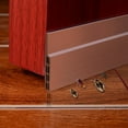thumbnail image 4 of Tira de puerta resistente a la intemperie de color marrón, 2" de ancho x 39" de largo, sello inferior autoadhesivo para una mayor protección contra corrientes de aire, 4 of 7