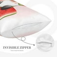 thumbnail image 3 of Lsque Watermelon Gnome Pattern Pillow Case – Soft & Cozy Throw Pillow Cover, Hypoallergenic Cushion Case for Sleeping Women with Envelope Closure-14"x20", 3 of 6
