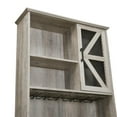thumbnail image 2 of Home Source Elegant Grey Wash Bar Cabinet, 2 of 5