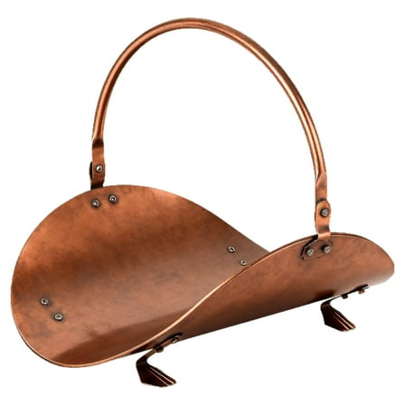 Firewood Rack Log Stand Holder Iron Construction Compact Size Indoor Outdoor Fireplace Storage