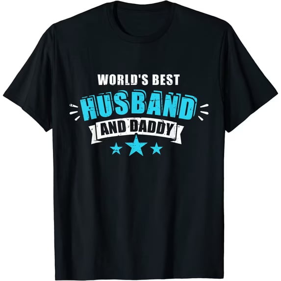 100% Cotton Father's Day Gift for Dad Husband Blessed Dad Christian T-Shirt