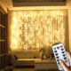 thumbnail image 2 of Guirnalda de luces LED de hadas alimentadas por batería, luz de cortina USB de 220 V, resistente al agua, para bodas, fiestas, luces LED decorativas navideñas para exteriores, 2 of 5