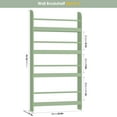 thumbnail image 3 of Homfa 4-Tier Wall Bookshelf Set of 2, 43.7"H Wall-Mounted Kids Bookshelf, Book Storage Rack for Kids Room, Green, 3 of 8