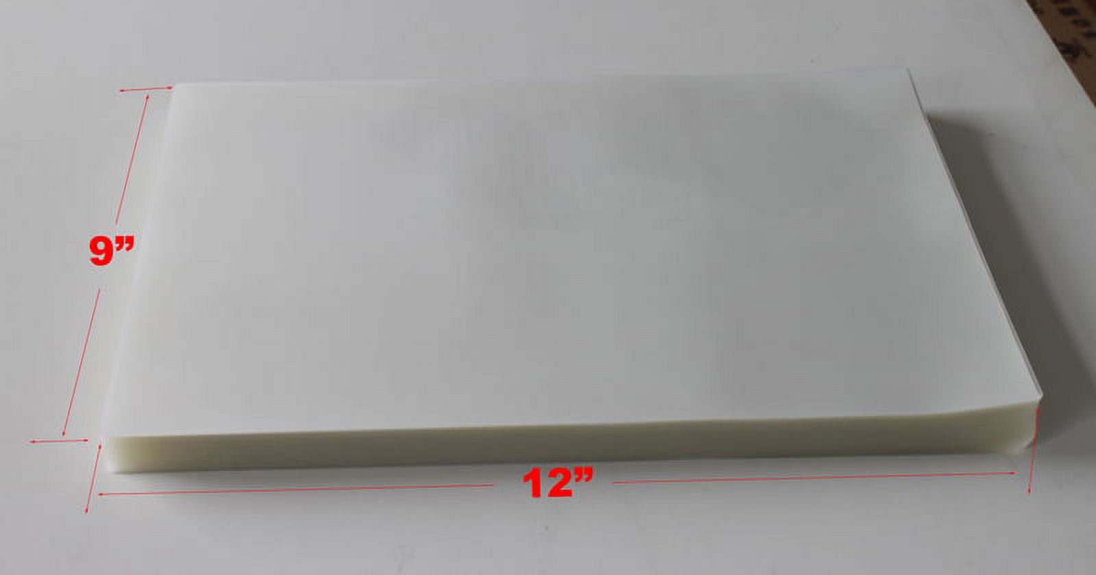 INTBUYING 9x12inch Clear Laminating Pouch Film for Thermal Hot Lamintor 100 Sheets/Pack