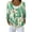 Mint Green, variant on Women's Fashion Long Sleeve Christmas Snowman Snowflake Print Jacket Cardigan for Holiday Party and Casual Daily Wear,Green,2XL