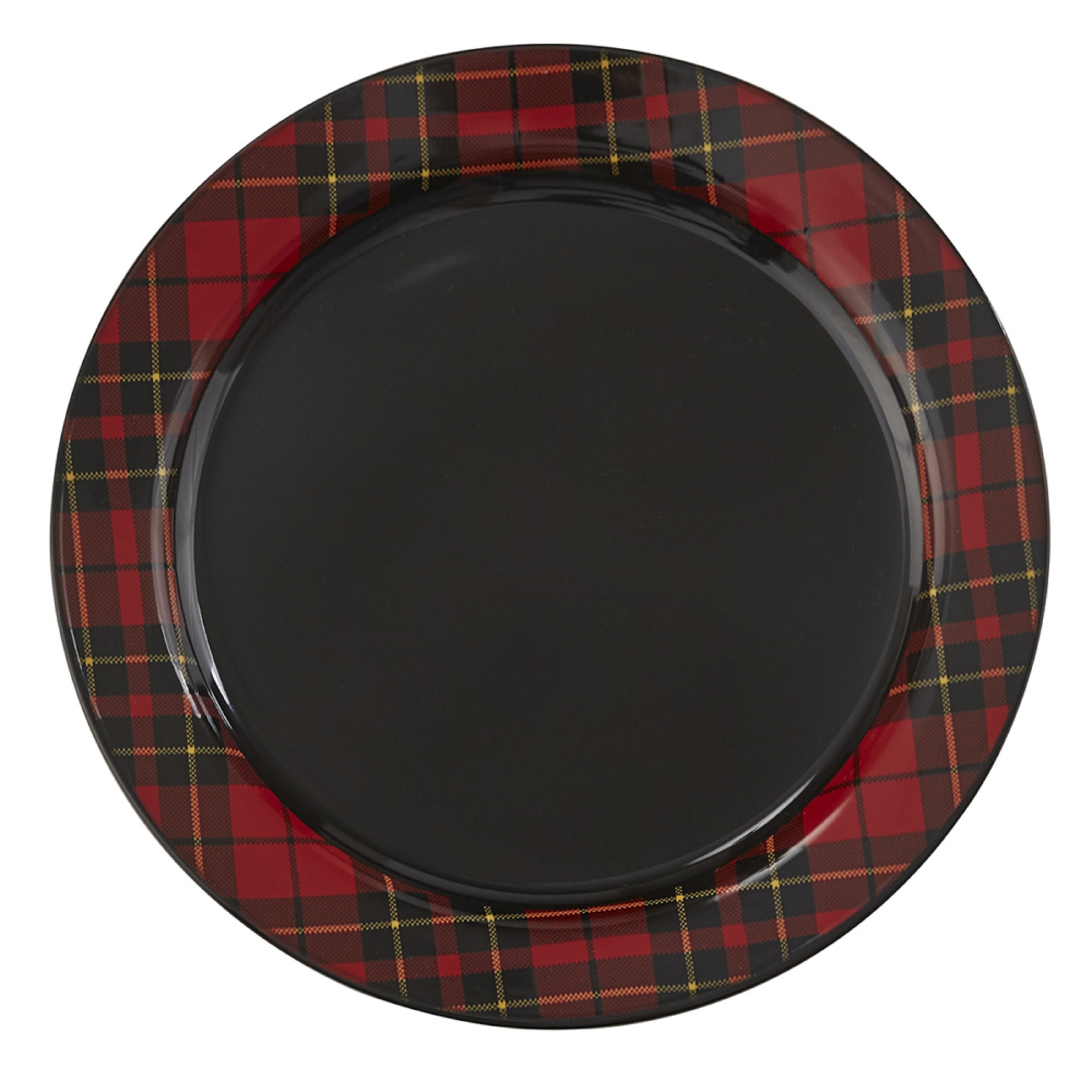 Park Designs Sportsman Plaid Dinner Plate Set Black