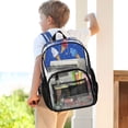 thumbnail image 7 of PVC Transparent Backpacks Clear Backpack for Travel and Outings Ice Cream Cones and Shooting Stars, 7 of 7
