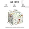 thumbnail image 4 of Tissue Wildflower Watercolor Box Cover Holder, Square by Xecao - Leather Decorative Organizer for Tabletop, Bathroom, Car, Office, 4 of 8