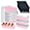 Pink, variant on STONCEL Mini Loaf Pans With Lids and Spoons, 6.8oz Aluminum Foil Baking Pans, Rectangle Cupcake Baking Cups Muffin Tins, Small Cake Pans for Bread, Brownie, Cheesecake (50 Pack, Pink)