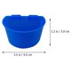thumbnail image 2 of unbranded 10Ud Comederos De Plástico Para Jaula De Semicircular Azul Fácil Limpieza, 2 of 8