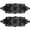 Black, variant on BomHCS 7 in x 21 in Lace Placemats Handmade Crochet Table Doilies Knitted Pineapple Eyes Flower Doily Kitchen Place Mats, Set of 2