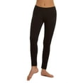 thumbnail image 2 of Felina Cotton Stretch Modal Leggings (2-Pack) Extra Lightweight Breathable Leggings for Women, Lounge Pants, Style: C2201 (Black, Small), 2 of 3