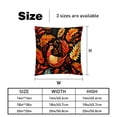thumbnail image 5 of Turkey Throw Pillow Covers Set of 2 - Velvet Decorative Pillow Cases with Unique Patterns, 16x16, 18x18, 20x20 Couch, Sofa - Throw Pillows for Living Room, 5 of 6