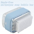 thumbnail image 4 of Foaming Soap Box With Brush Drain Holes Spring Design Non-slip Detachable 2 In 1 Plastic Soft Roller Soap Holder Laundry Tools, 4 of 12